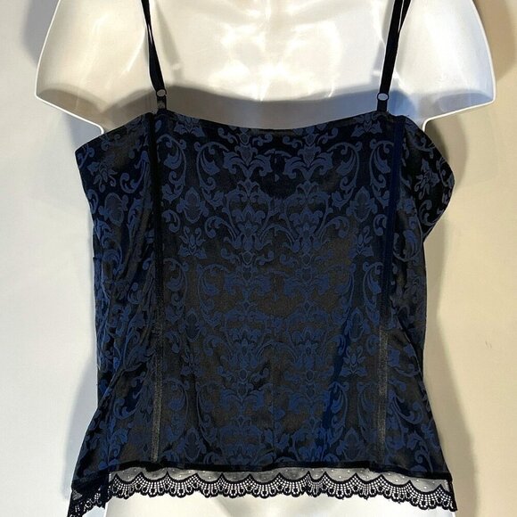 Lane Bryant SZ26 Brocade Vintage Black Print corset top Whimsigoth  Dark Romance - Picture 6 of 10